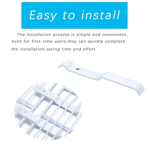 4-Pack White Wire Shelf Corner Support Brackets for ClosetMaid