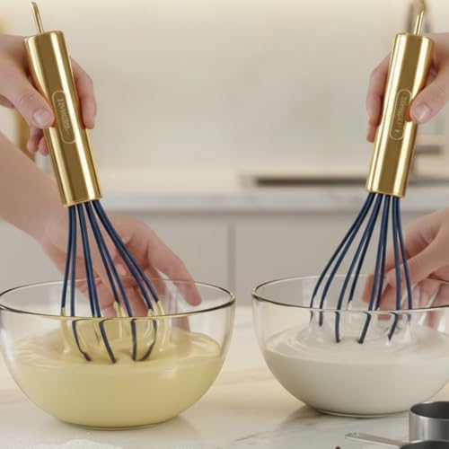 Farberware Gold Silicone Mini Whisks Set of 2 - Heat Resistant