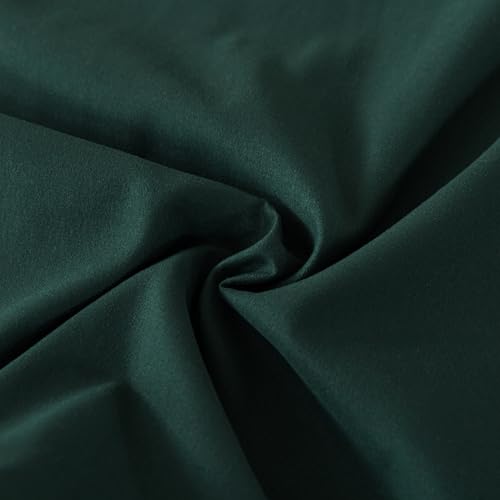 KAIANG Boho Body Pillow Case 20x54 Inches, Ruffled Dark Green Microfiber