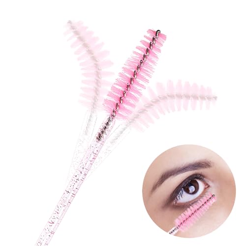 Tbestmax 100 Pcs Disposable Mascara Wands & Eyelash Spoolie Brushes