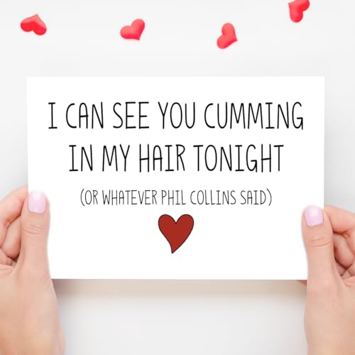 Funny Dirty Anniversary Card for Him - Raunchy Valentine's Day Gift