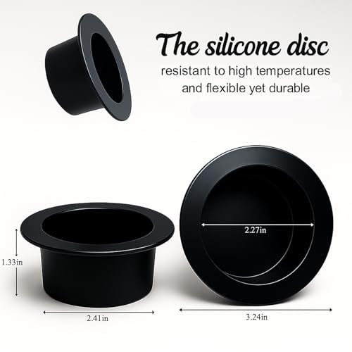 Leyoue Reusable Silicone Wax Melt Warmer Liners - 2 Pack Heat-Resistant Dish