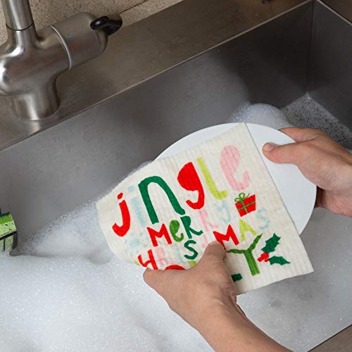 DII Reusable Swedish Dishcloths - 3 Pack, Super Absorbent & Biodegradable
