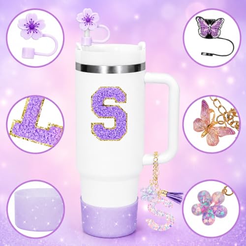9-Piece Purple Stanley Cup Accessories Set for 30oz & 40oz