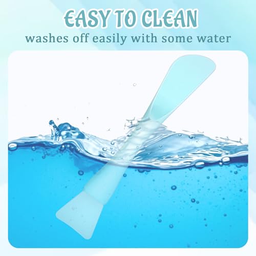Gtziqa 4 Pcs Silicone Face Mask Brush Double-Head Applicator Spatula