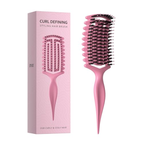 AM 8:00 Curl Defining Brush for Curly Hair Styling and Volume