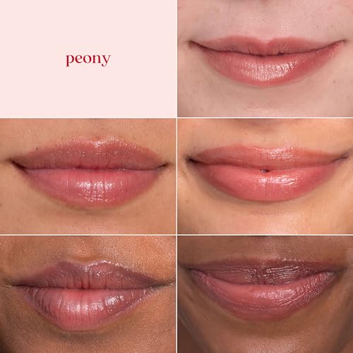 Burt's Bees Lip Shimmer Tinted Balm, Peony, Moisturizing Lip Color