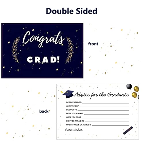 2026 Graduation Advice Cards - 50 Pack for Party Favors
