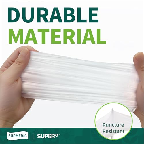 Supmedic Vinyl Disposable Exam Gloves, Large, 4Mil Powder-Free, 100 Count