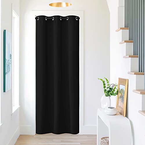NICETOWN Blackout Door Curtain - 42"W x 80"L Privacy Panel for Bedroom
