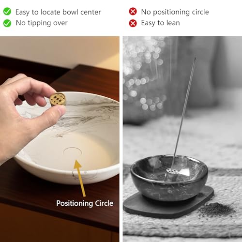 Minimalist Resin Incense Holder with Ash Catcher - 6.2"