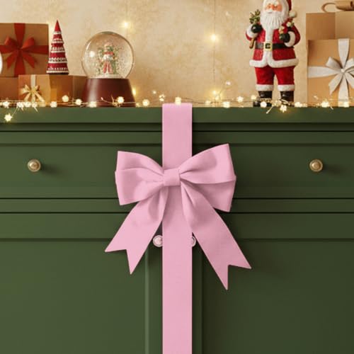 Christmas Housewarming Kitchen Gift Bows Set - Pink, 6 Pcs, One Size