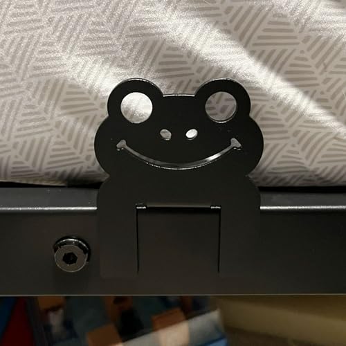 QUNFOR Adjustable Mattress Stopper - Frog Design - 6 Pack Metal Bed Gaskets