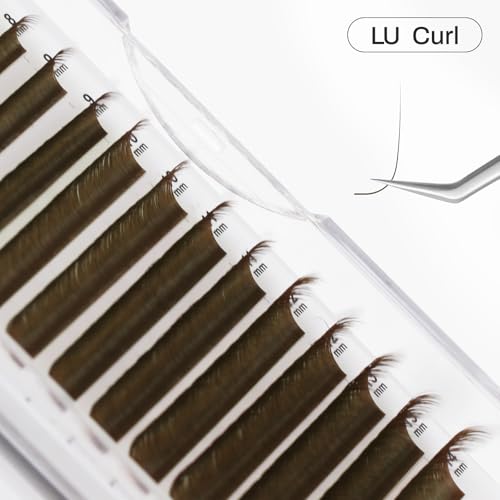 NATUHANA Brown Classic Lash Extensions 0.07mm Mixed Tray Soft Individual