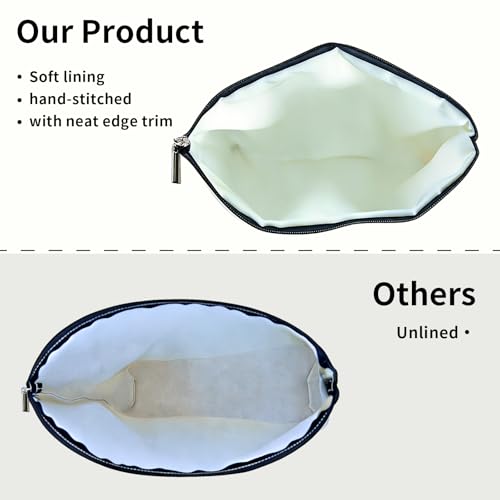 Fywelixc Smile Face Makeup Bag - Waterproof Cosmetic Organizer Pouch