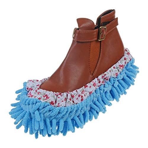 ZYHW Microfiber Slippers for Floor Dusting & Cleaning, Reusable Shoe Cover Mop Socks