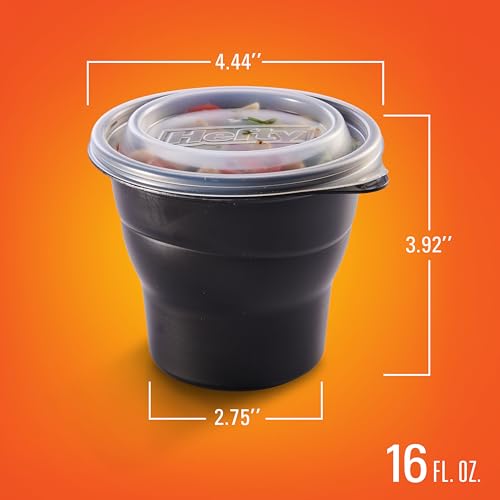 Hefty Multi-Purpose Plastic Cups with Lids 16oz, 4 Count - Model 4.0