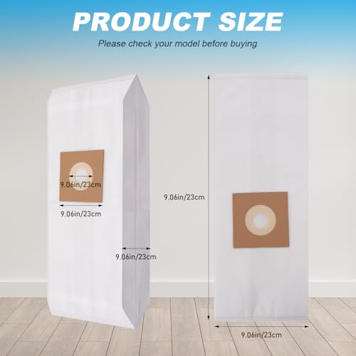 Type Y Vacuum Bags for Hoover WindTunnel Upright, 6-Pack - Replaces AH10040