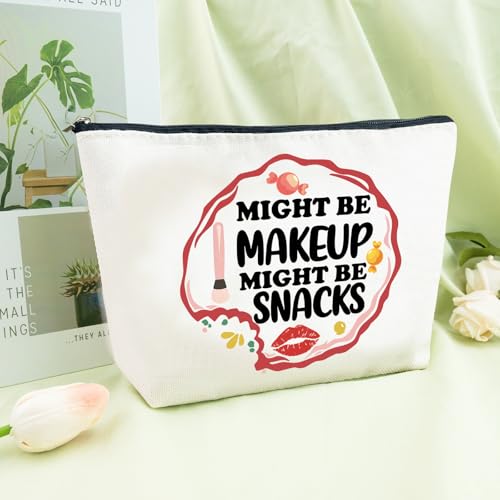 Funny Cosmetic Snack Bag Linen Travel Makeup Pouch Friendship Gift