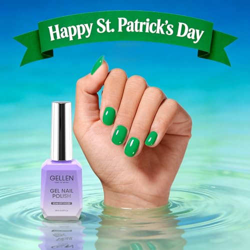GELLEN Green Gel Nail Polish - 18ml High Pigment Soak Off UV/LED Polish
