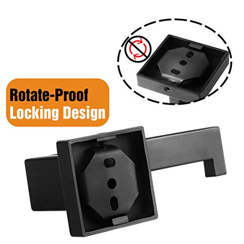 HITSLAM Matte Black Toilet Paper Holder - 304 Stainless Steel, Black-1pack