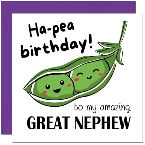 Funny Great Nephew Birthday Card - Premium Quality, Eco-Friendly