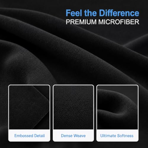 KEANBOLL 2 Pack Black Microfiber Keyboard & Screen Protectors