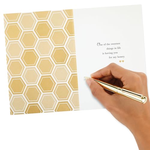 Hallmark Anniversary Card - Sweetest Things in Life Honeycomb Design