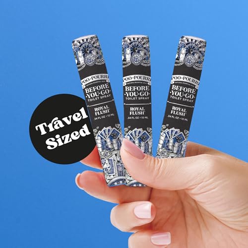 Poo-Pourri Before-You-Go Toilet Spray, Royal Flush - Travel Size 10mL
