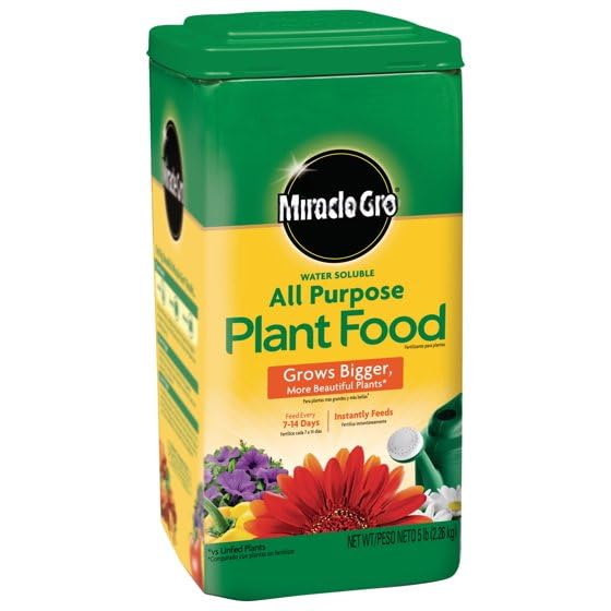Miracle-Gro Water Soluble All-Purpose Plant Food - 5 lb for Thriving Indoor & Outdoor Plants