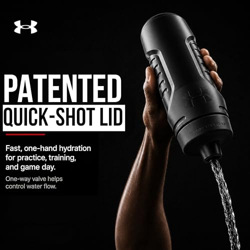 Under Armour Squeeze Water Bottle 32oz Navy Blue & Black Sport Hydration