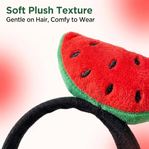 Sluswallow Watermelon Plush Headband Cute Fruit Hair Hoop Accessory