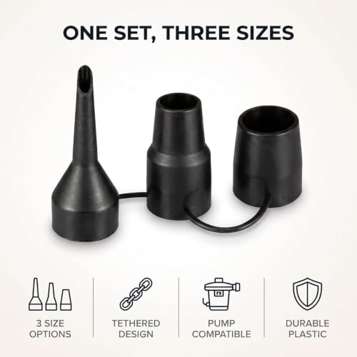 Replacement Air Pump Nozzles for Inflatable Beds - 3 Sizes