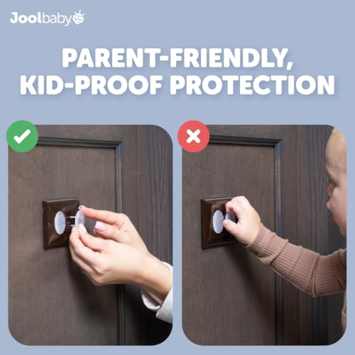 Jool Baby Outlet Covers (32 Pack) - Child Safety Plug Protectors