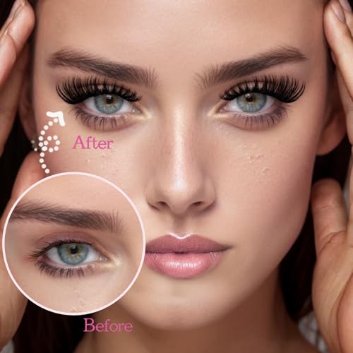 SLSXNL DIY Lash Clusters 120pcs D Curl Volume Eyelash Extensions 8-16mm