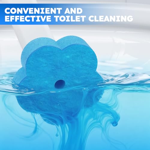 TUUAQ Disposable Toilet Brush Refills, 20-Pack Replacement Cleaning Pads