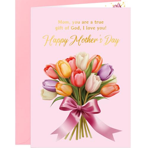 Religious Mother's Day Card for Mom - 5x7 with Envelope