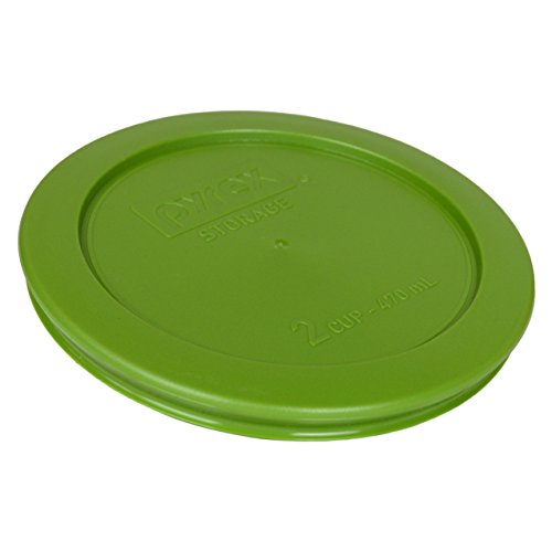 Pyrex 7200-PC 2-Cup Replacement Lids, Lawn Green BPA-Free Plastic (4-Pack)