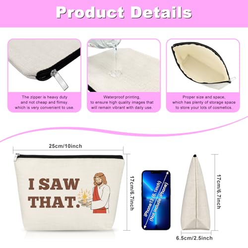 Christian Makeup Bag Bible Verse Inspirational Cosmetic Pouch