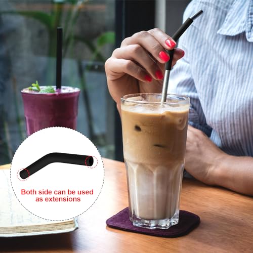 HINZIC 6-Pack Silicone Tips for 8mm Metal Straws – Eco-Friendly & Safe