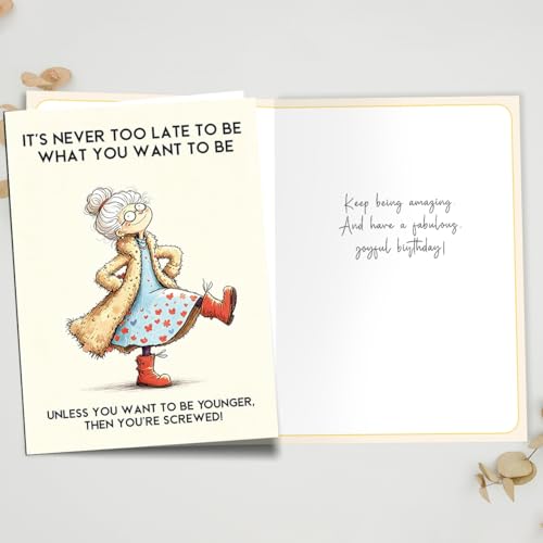 Funny Birthday Card for Women - ZC-008, Relatable Humor