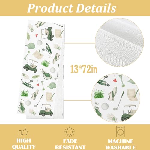 Let's Partee Golf Table Runner - 13" x 72" - Polyester Decor for Parties