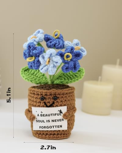 Handmade Crochet Memorial Flowers Sympathy Keepsake - Remembrance Gift for Loss