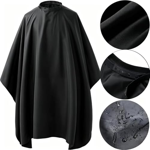 Borogo Professional Waterproof Hair Cutting Cape with Snap Closure