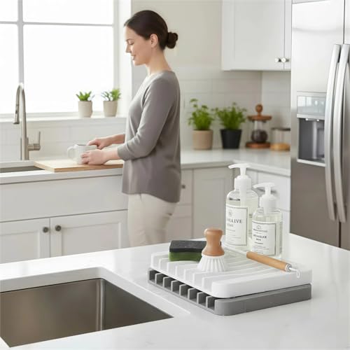 Asltw 2-Pack Premium Silicone Soap Holder - Self-Draining Design