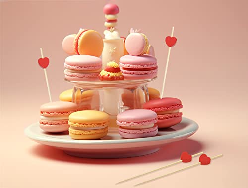 20pcs Bamboo Heart Shape Cocktail Picks for Appetizers & Parties