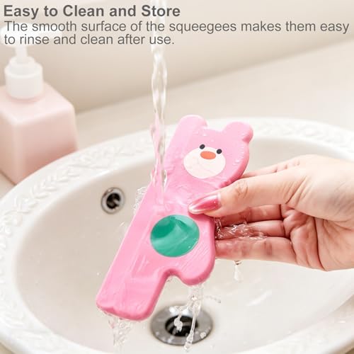 Portable Silicone Bear Squeegee Set - Multi-Use Kitchen & Window Cleaner