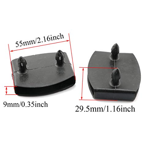 10-Pack Bed Slat Center Caps - 55mm Plastic Holders for Beds