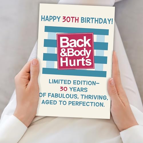Funny 30th Birthday Card for Him & Her - Unique Gift