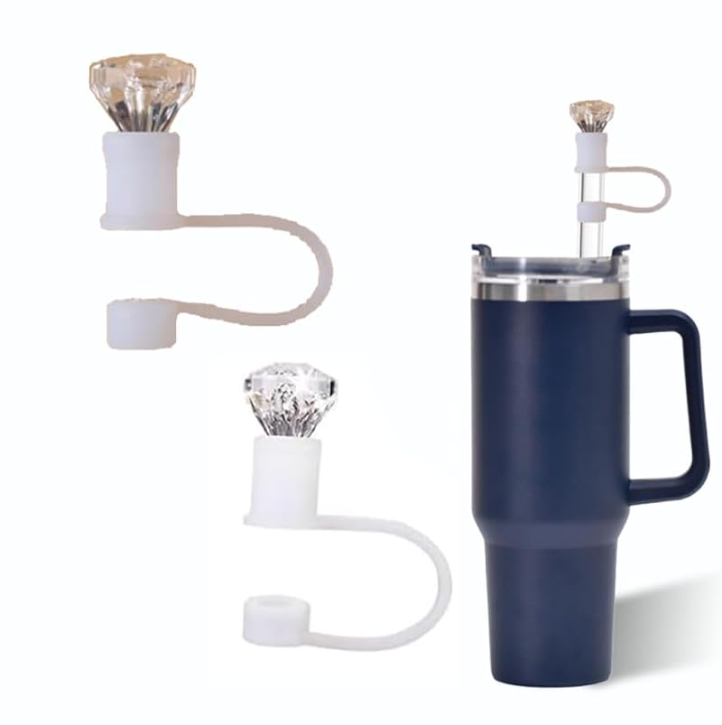 Silicone Straw Covers for Stanley 40 & 30 Oz Cups - Set of 2